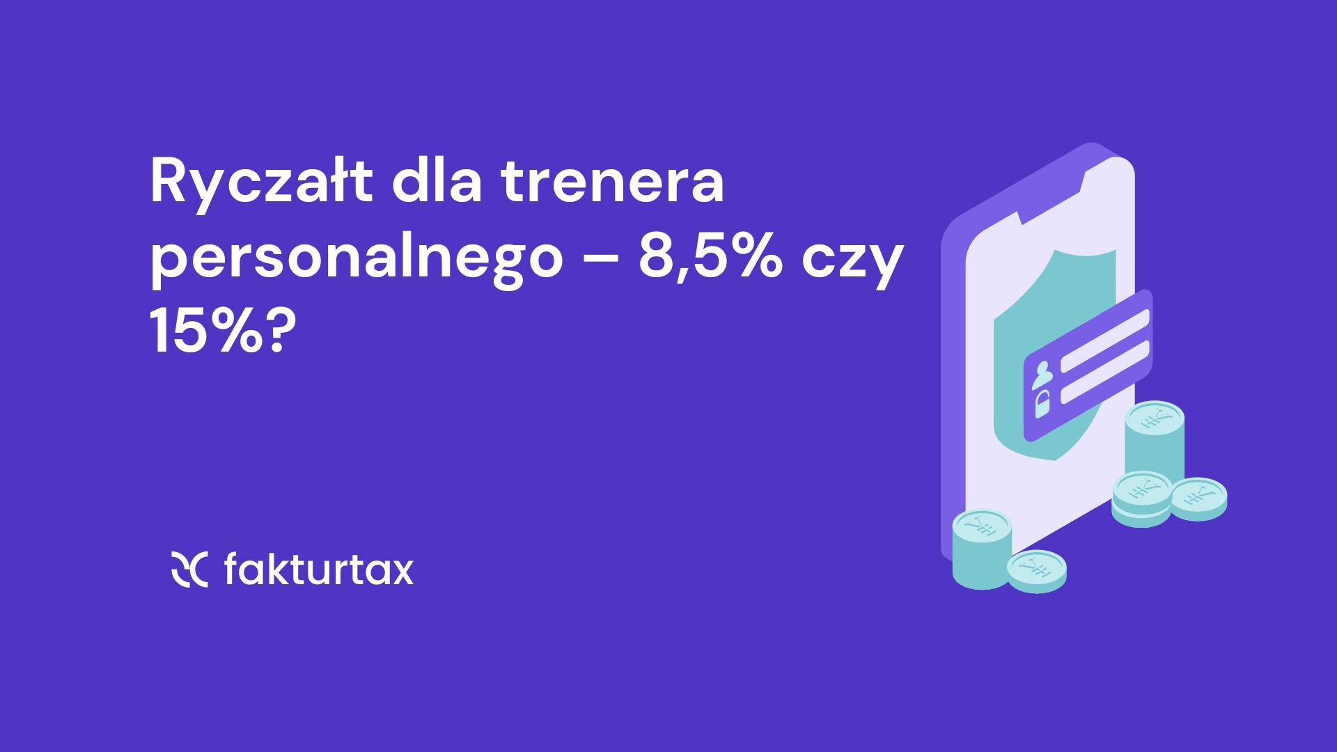 Ryczałt dla trenera personalnego – 8,5% czy 15%